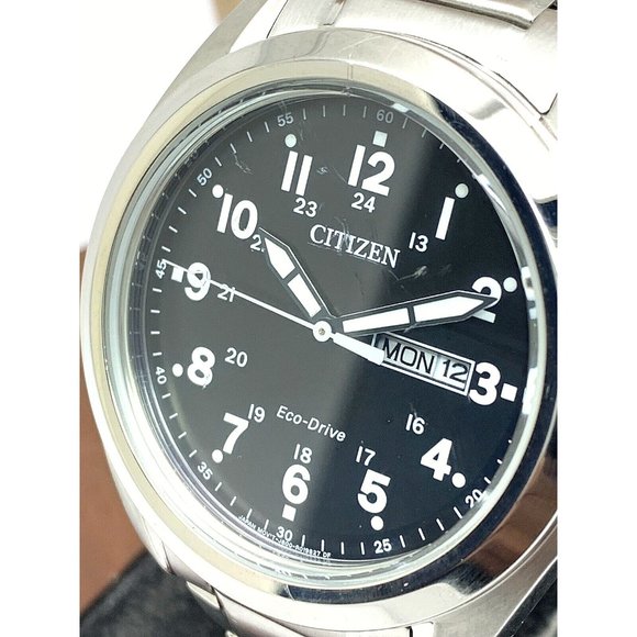 Citizen Other - Citizen Men's Watch AW0050-82E Eco-Drive Black Dial Day Date Stainless S…